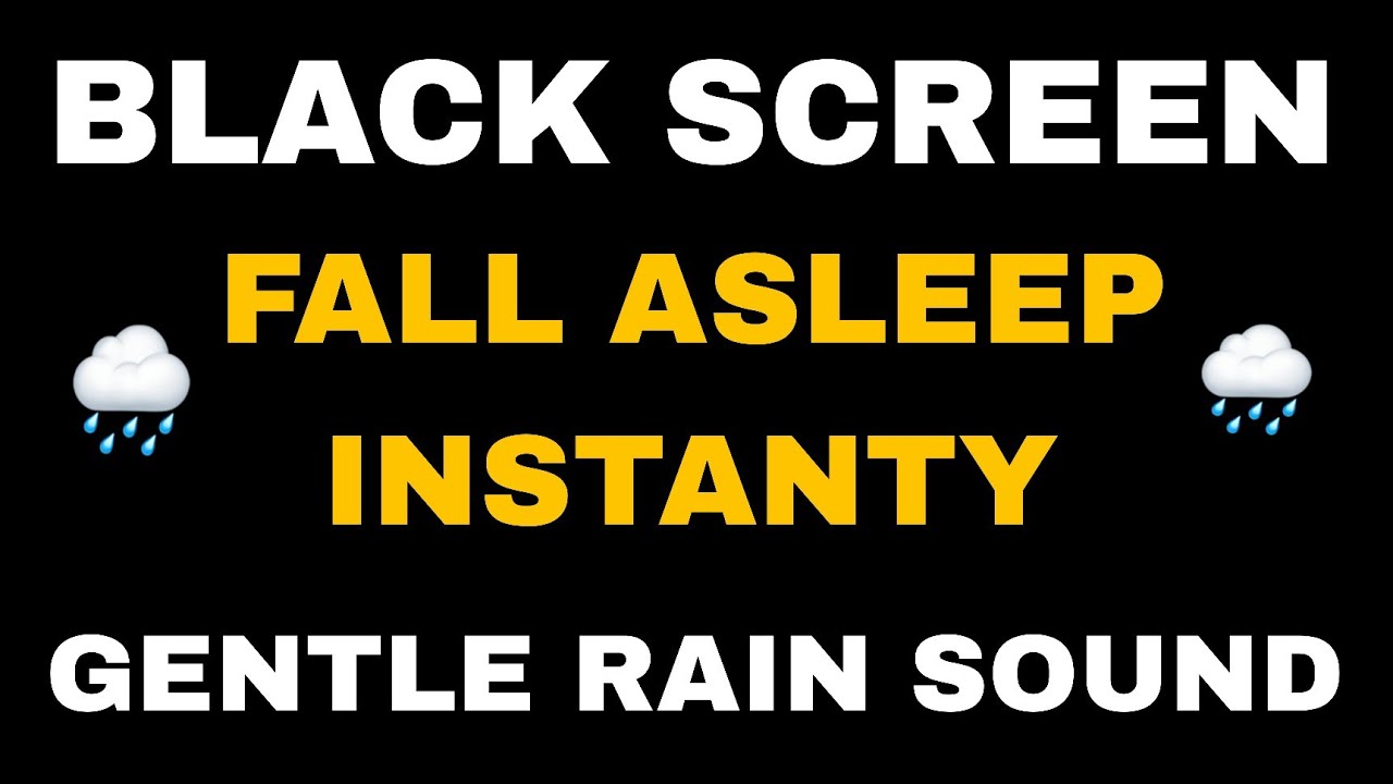 Fall Asleep in 60 Seconds 🌧️ Black Screen Rain Sounds for Deep Sleep