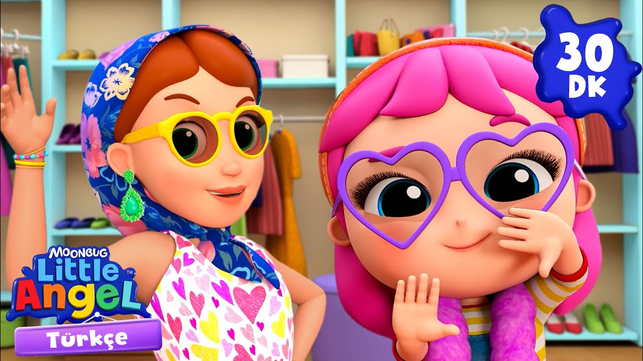 Eğlenceli Kostüm Partisi! 👗 | Eğlenceli ve Öğretici Çocuk Şarkıları | Little Angel Türkçe