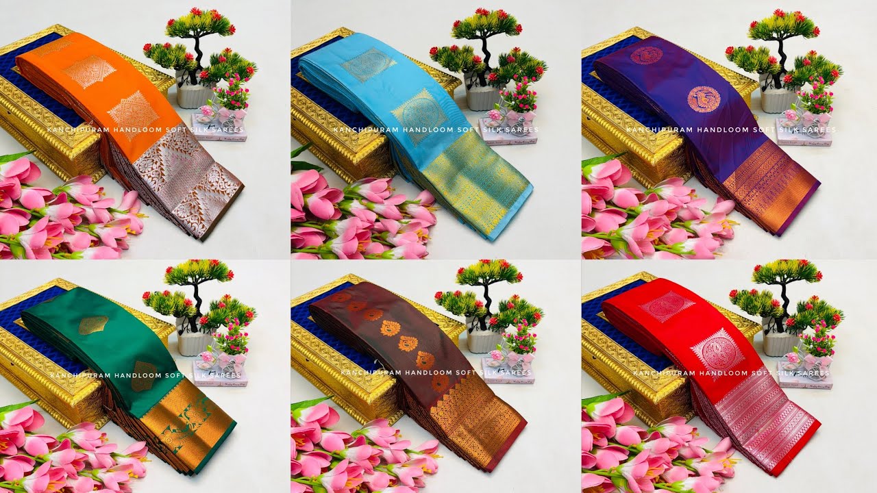 Kanchipuram Handloom Soft Silk Sarees | WhatsApp - 8344378186 #silksaree #indiansilksaree #handloom