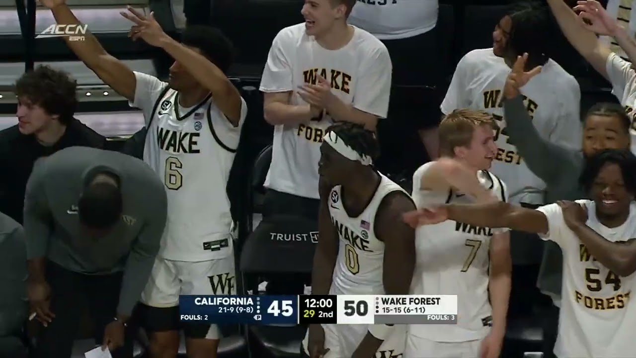 Wake Forest Men's Basketball Highlights vs Cal (March 7, 2026)