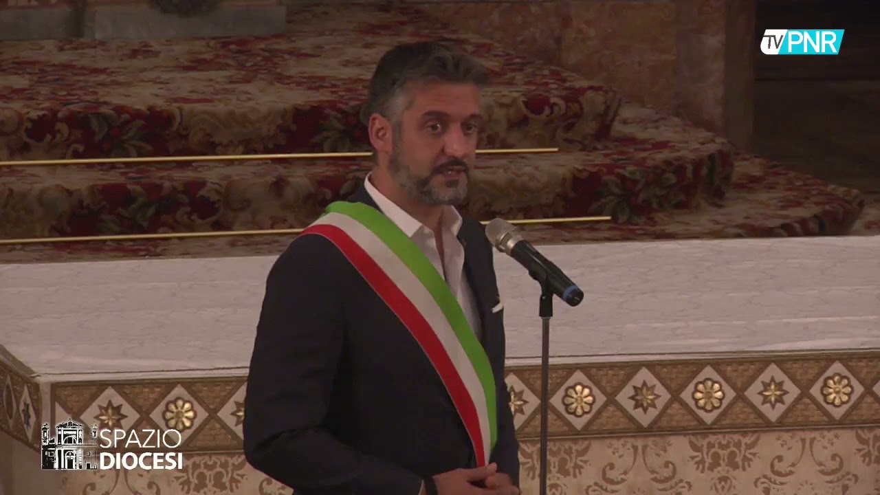 Il saluto del Sindaco di Tortona Federico Chiodi a Mons. Vittorio Francesco Viola