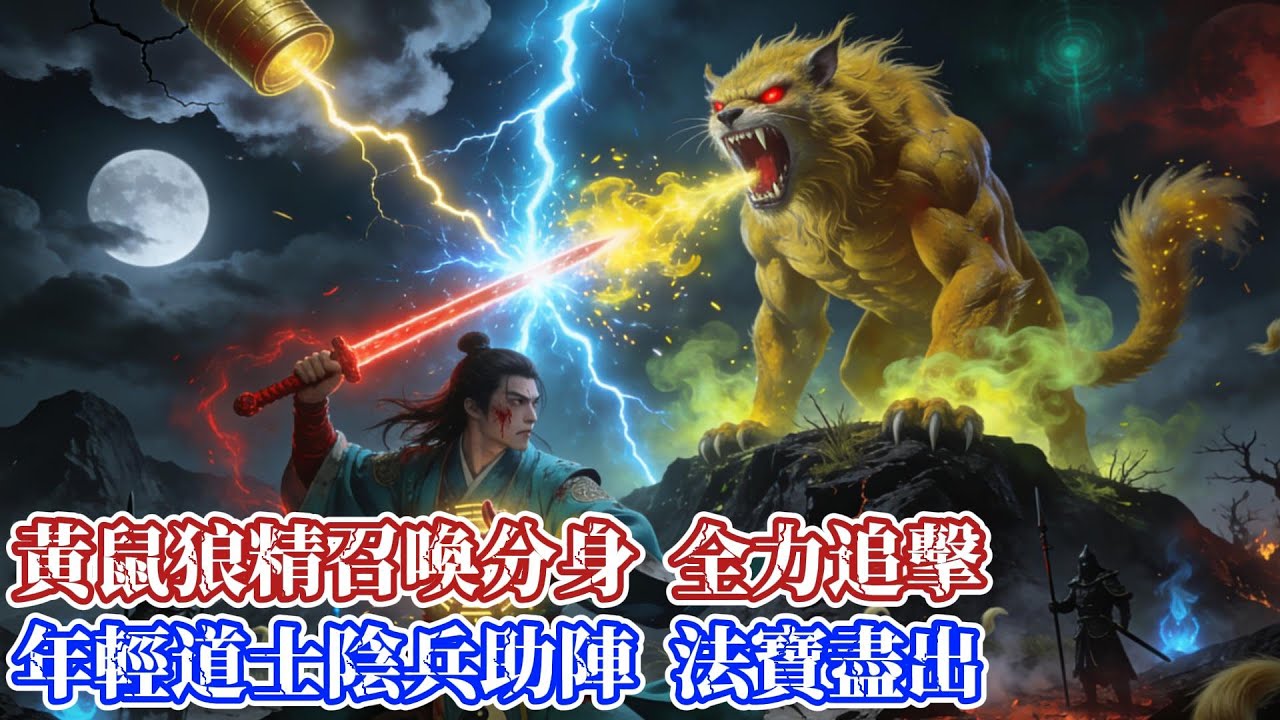【蕩魔天師】大決戰：夜半荒山，八百年大妖黃鼠狼精，召喚無數分身，堵截龍虎山弟子…年輕道士法寶盡出，以五猖兵馬符召喚陰兵助戰，並以黃泉和業火，攻擊大妖…|靈異故事|民間故事|睡前故事