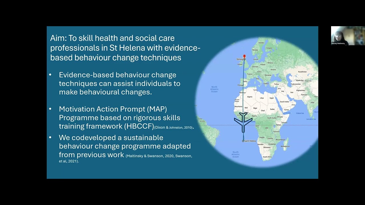 Health Behaviour Change in Isolated Communities - St Helena: A Unique Environment, A Rich Tapestry