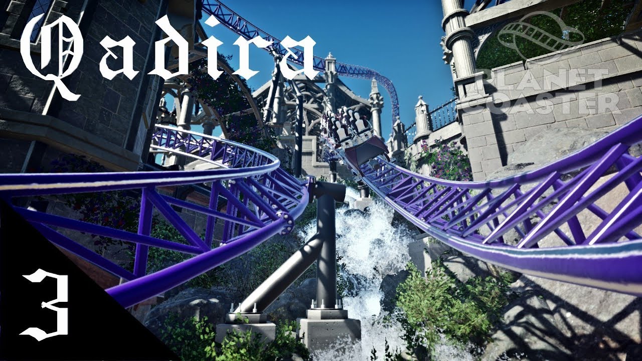 Planet Coaster | Qadira Part 3 | Drop down and waterfall