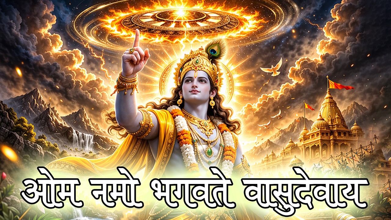 Om Namo Bhagavate Vasudevaya–Powerful Krishna Mantra | Mahavatar Narsimha Bhajan | Bal Bhakti Sansar