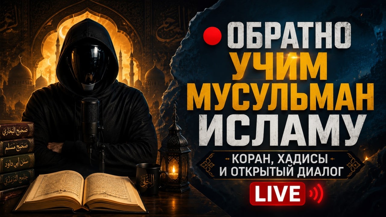 🔴 ОБРАТНО УЧИМ МУСУЛЬМАН ИСЛАМУ | Коран, хадисы и открытый диалог | LIVE