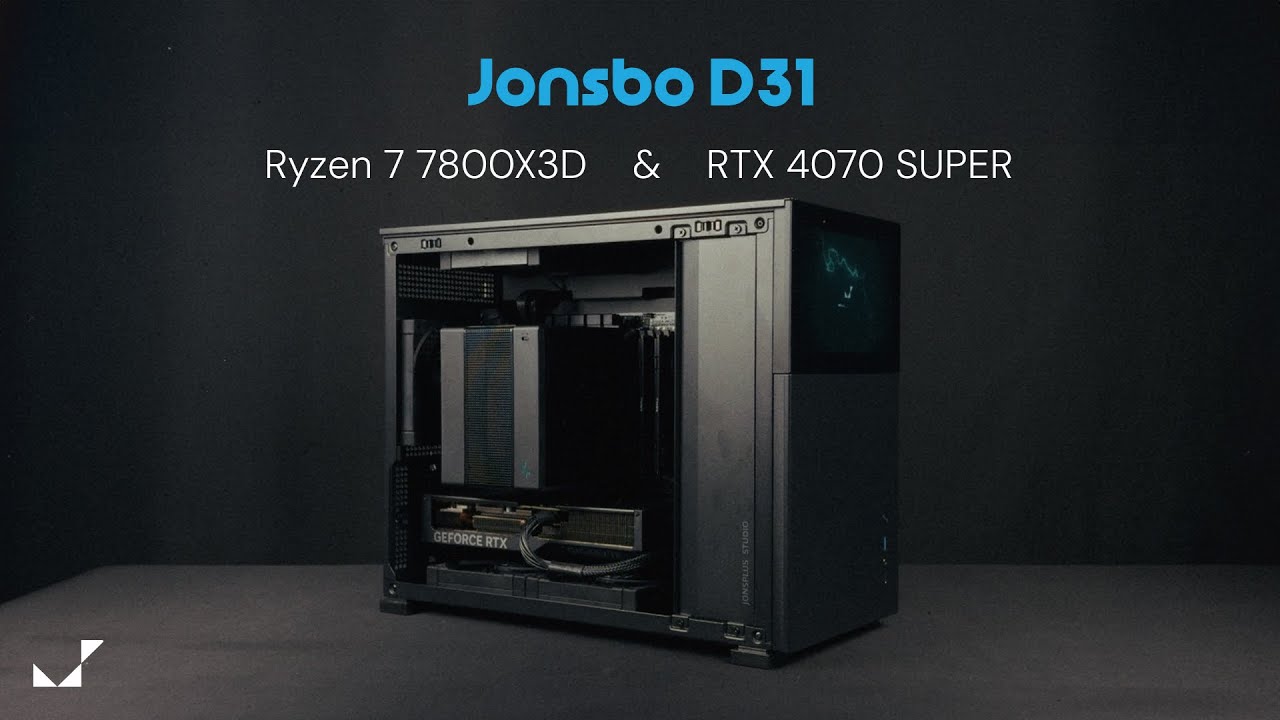 MATX Chassis with Built-in 8'' Screen | Jonsbo D31 Gaming PC Build | Ryzen 7 7800X3D, RTX 4070 Super