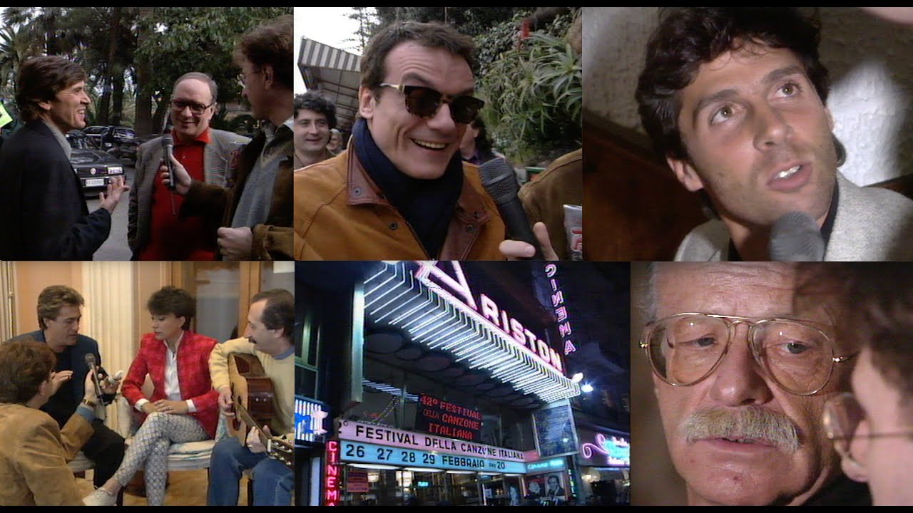 W Sanremo 1992 con Morandi Morricone Barbarossa Ranieri Tazenda Faletti Paoli Ricchi e Poveri etc.