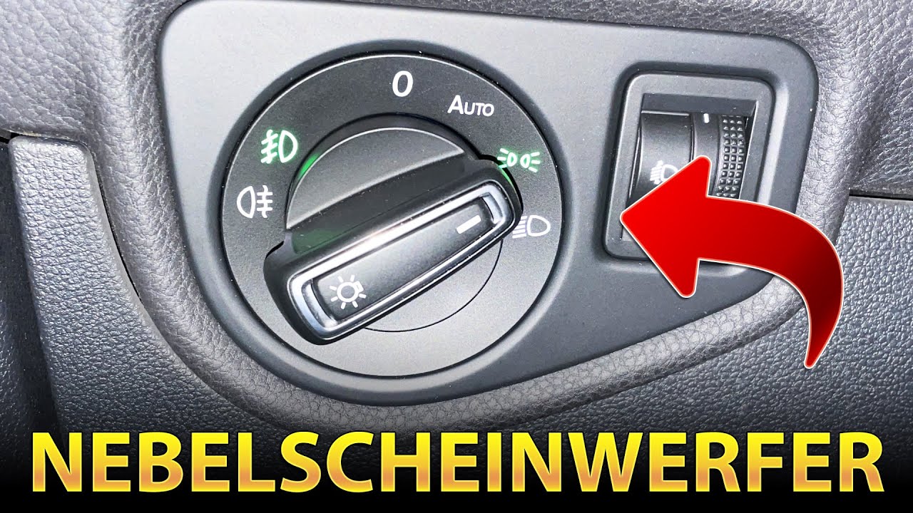 Wie schaltet man die Nebelscheinwerfer bei VW An oder Aus?!