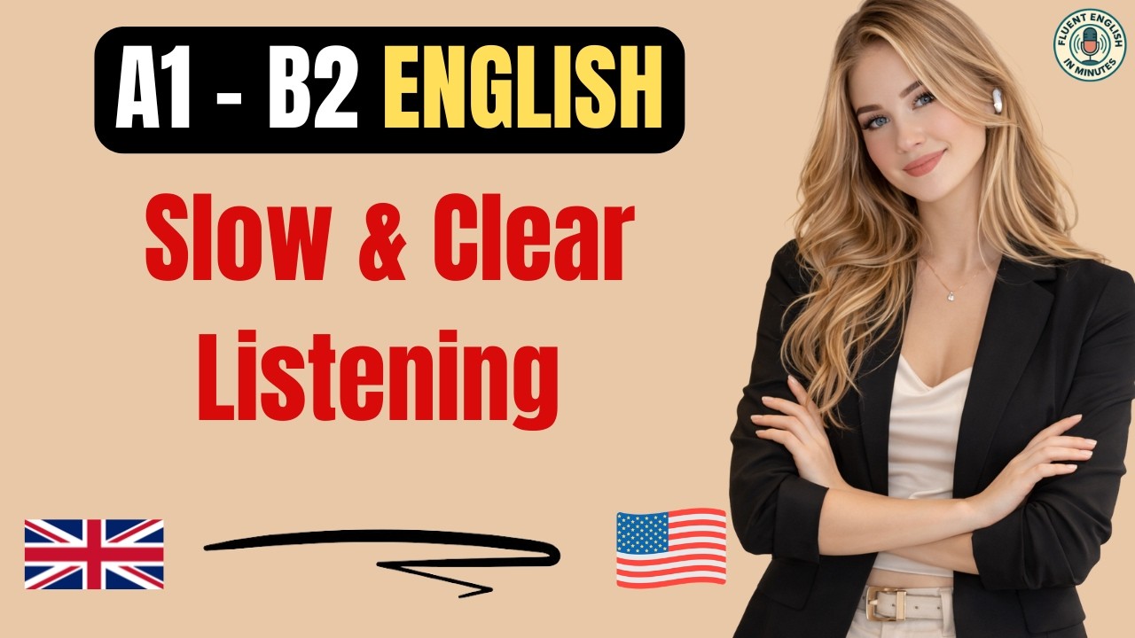 A1–B2 English Listening Practice | Slow & Clear Everyday English Podcast