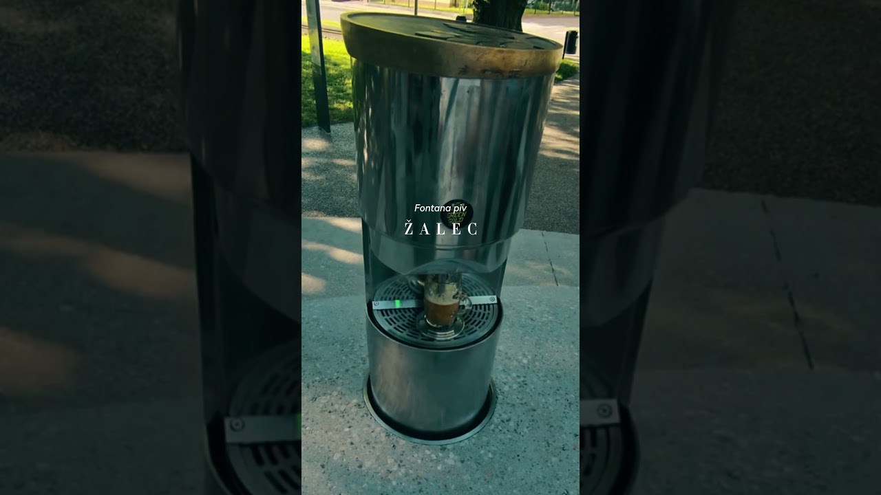 The Beer Fountain in Žalec (Slovenia)