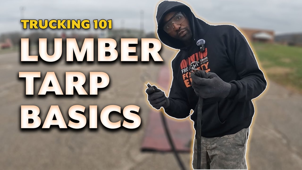 Flatbed Trucking 101: How to fold a TMC lumber tarp 👷🏿