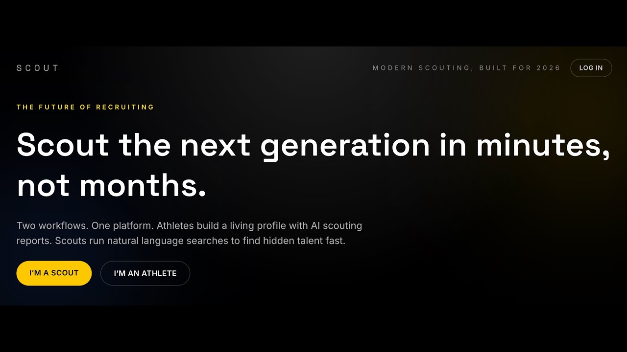 Scout - A New Way to do Scouting for College Sports