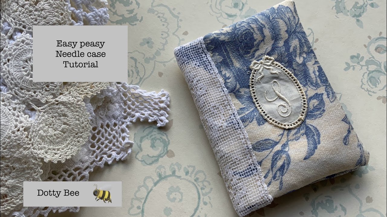 Let’s make an easy peasy needle case #tutorial #handmade #handstitch #vintage #needlebook
