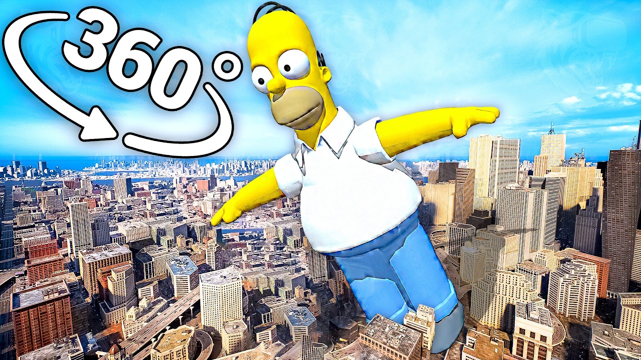 roblox you vs homer - City in 360&deg; Video | VR / 8K | you vs homer ritual song meme