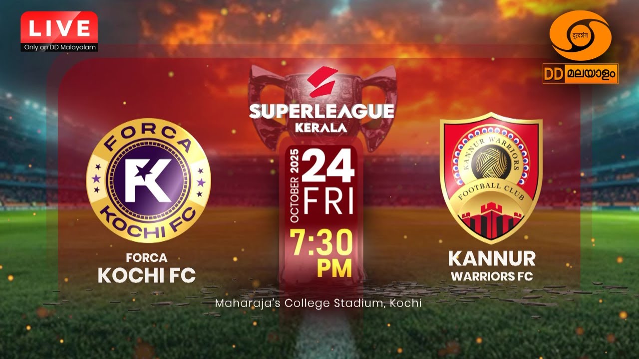 Watch Super League Kerala - Season 2 LIVE only on DD Malayalam || PROMO || 24-10-25 || #football