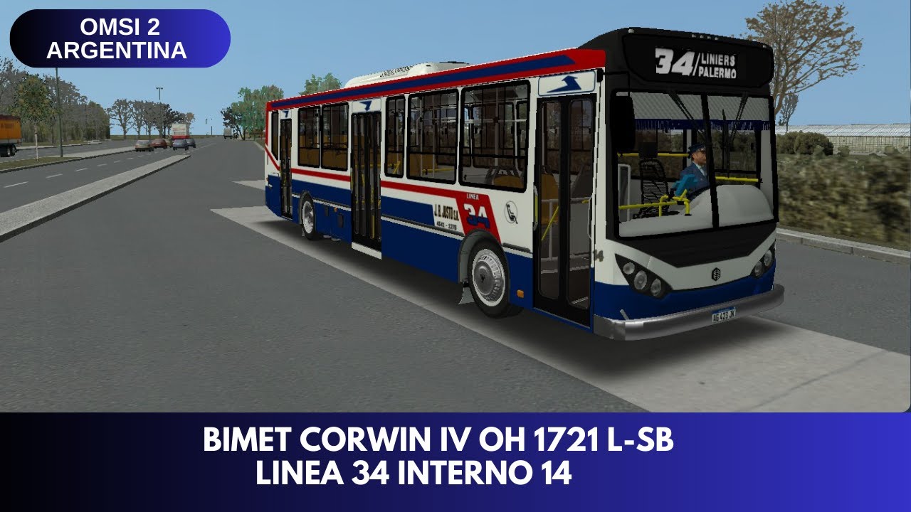 Omsi 2 Argentina | Bimet Corwin IV OH 1721 L-SB | Linea 34 Int.14 | Berlin Spandau