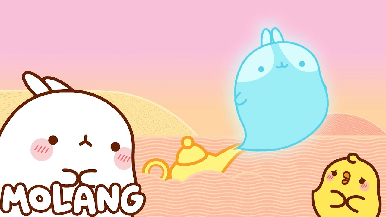 魔法のランプ | Molang & Piu PIu | funny cartoons | Molang 日本語