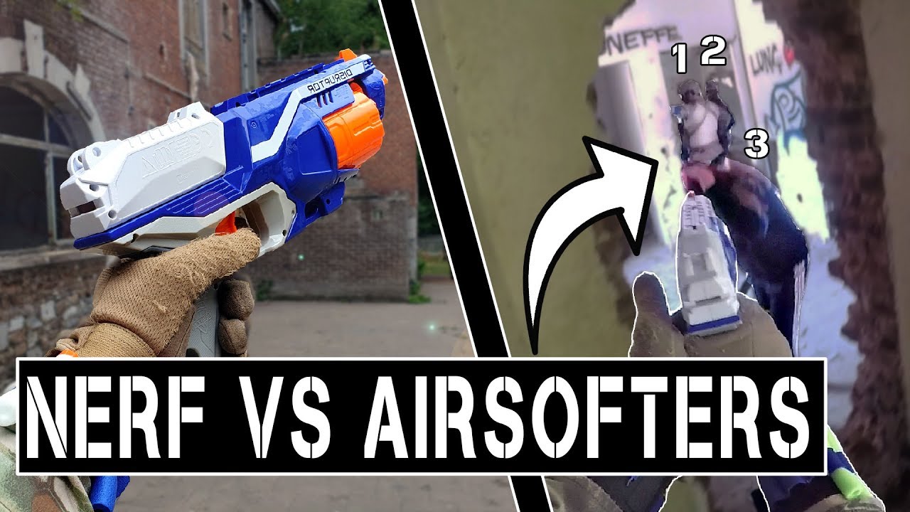 Destroying Airsoft Players with Noob Nerf Gun!