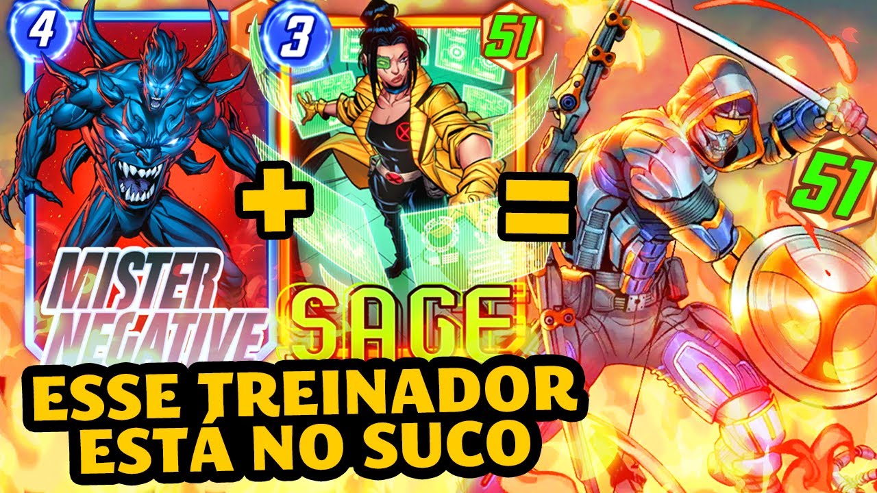 UM OTA ESTRANHO + TREINADOR ATROPELANDO COM SAGE NEGATIVO |Marvel Snap