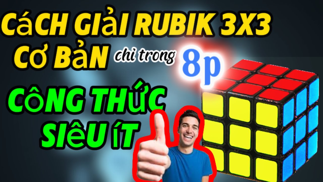 Bí Quyết GIẢI RUBIK 3X3 CƠ BẢN SIÊU TỐC Dành cho người mới