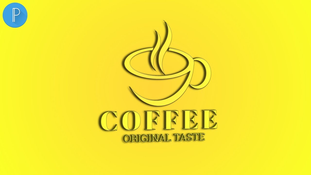 Cup coffee logo design-Pixellab 3d logo[Vandy Design]