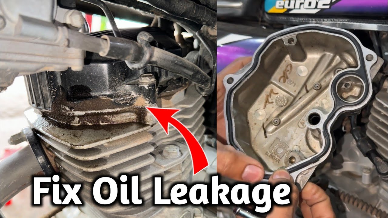 How to fix honda cg 125 engine oil leakage || Bike engine oil leakage problem solution