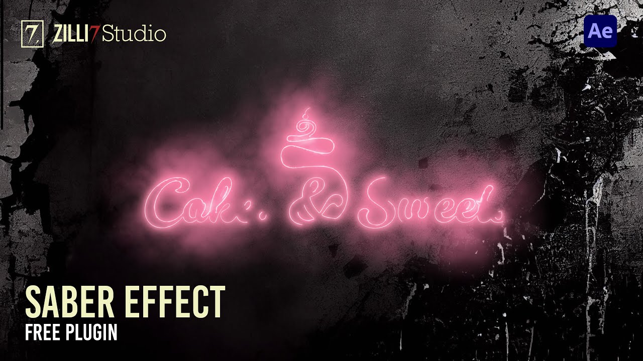 SABER ANIMACIÓN DE LOGO after effects tutorial - Free plugin video copilot