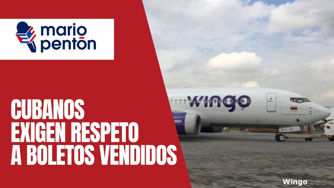 Cubanos se manifiestan en el aeropuerto para pedir a Wingo que respete sus pasajes