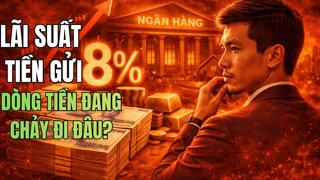 Lãi Suất Tiền Gửi Vượt 8%/Năm - Dòng Tiền Đang Ồ Ạt Chảy Đi Đâu?