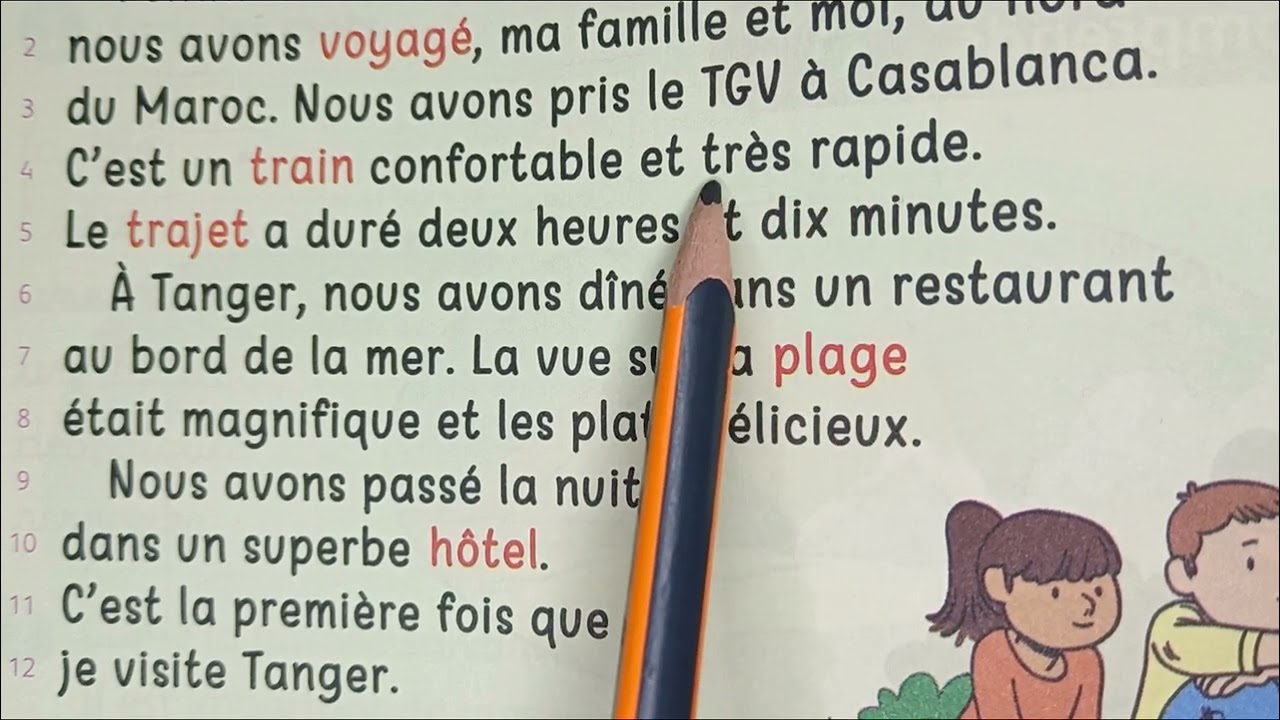 تعلم اللغة الفرنسية للمبتدئين  : Joumana raconte son voyage à Tanger