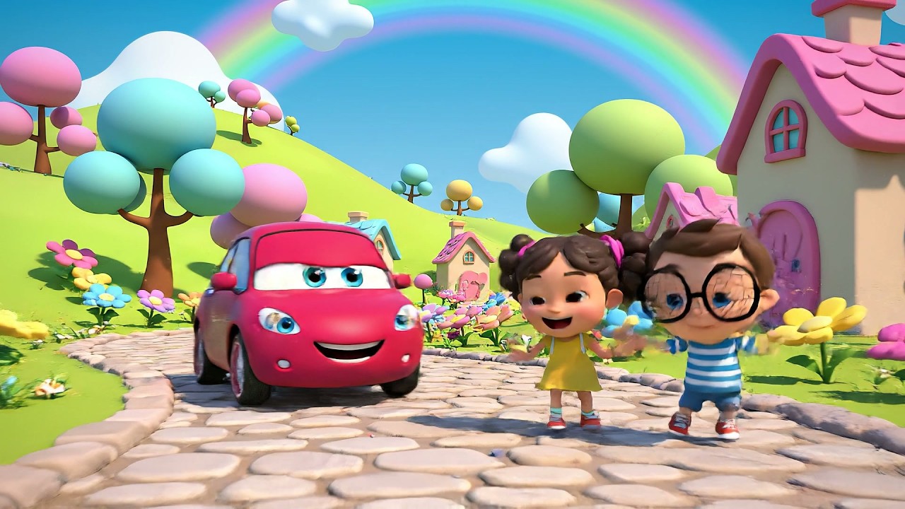 Little Car Zooms Vroom Vroom Vroom | Vehicle Sounds & Action Song for Kids
