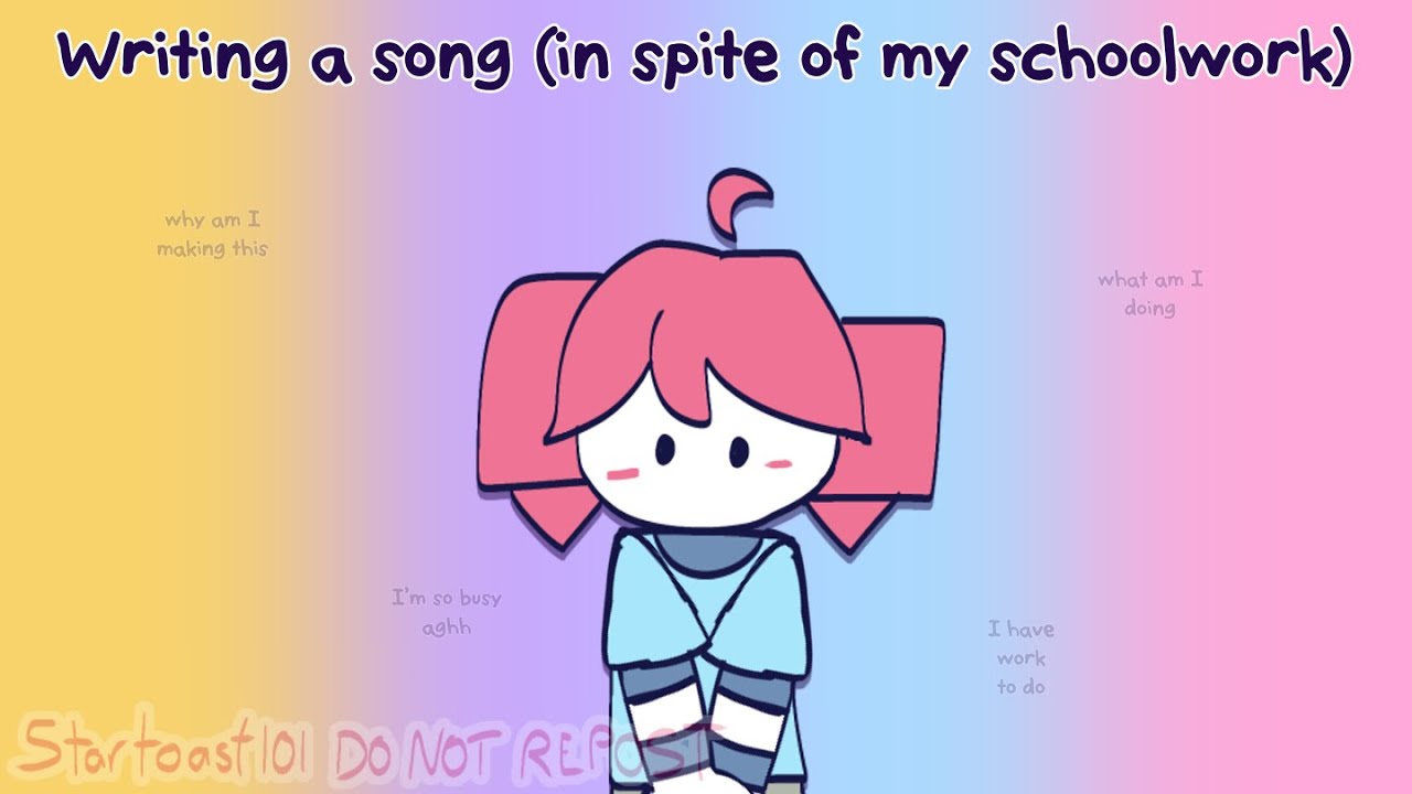Writing a song (in spite of my schoolwork) | Ft. Kasane Teto SV LITE