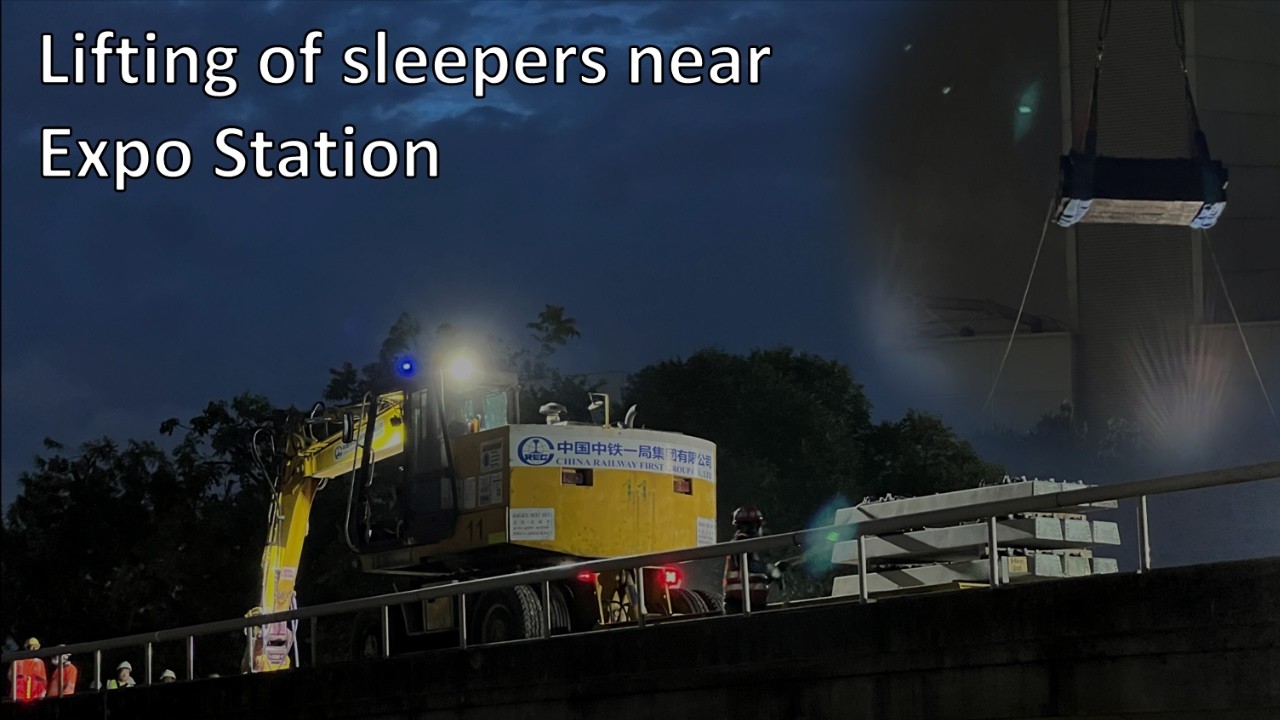 Lifting of Sleepers near Expo Station