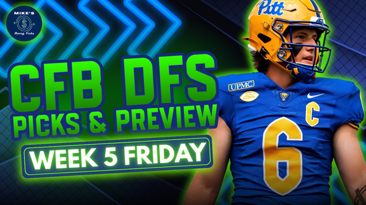 DFS-прогнозы на студенческий футбол: 5-я неделя, пятница | DraftKings CFB 2026
