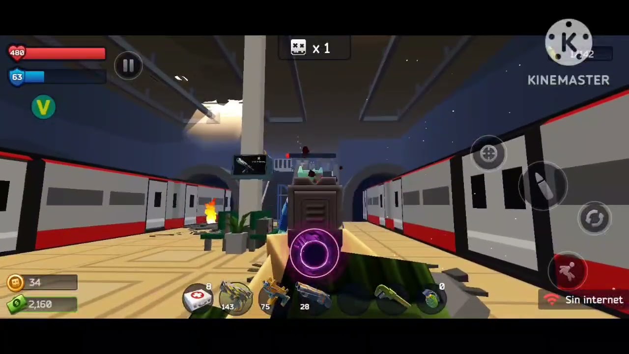 Jugando Pixel Combat Zombies 