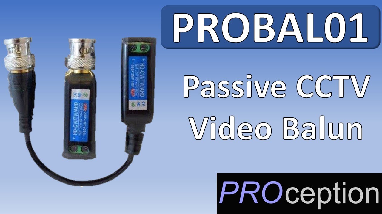 Passive CCTV Video Balun