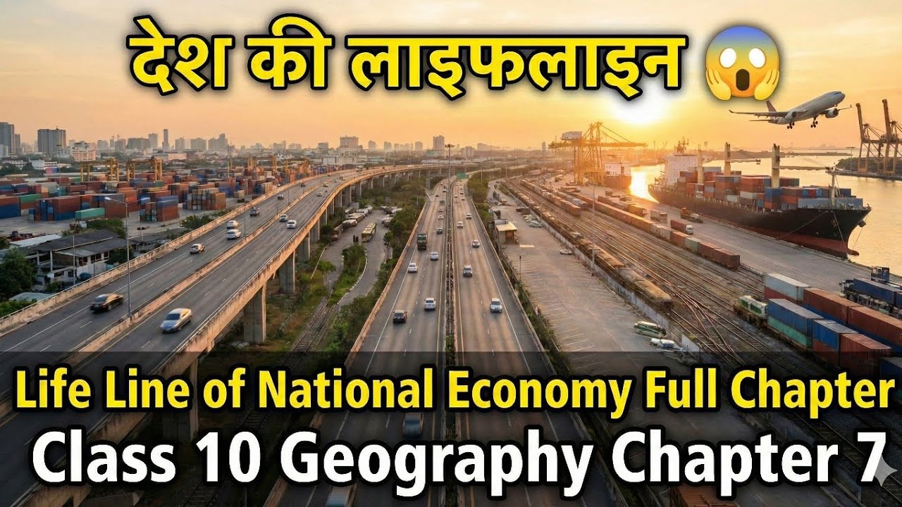 देश की लाइफलाइन 😱 | Life Line of National Economy Full Chapter | Class 10 Geography Chapter 7