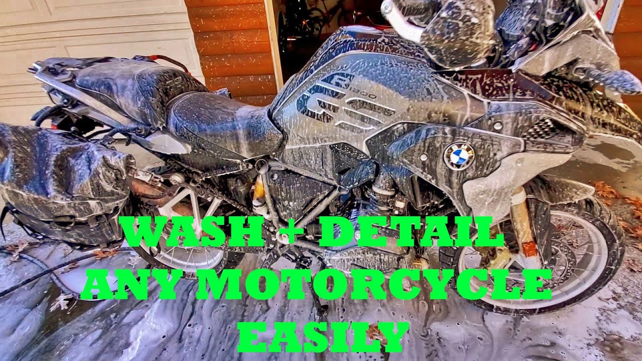 How to Wash and Detail a Motorcycle in 30 minutes