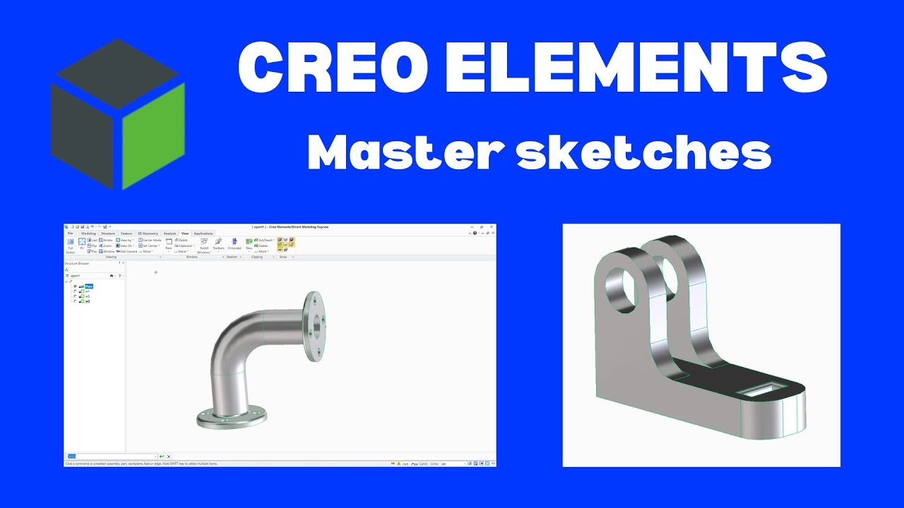Creo elements direct modeling express sketches