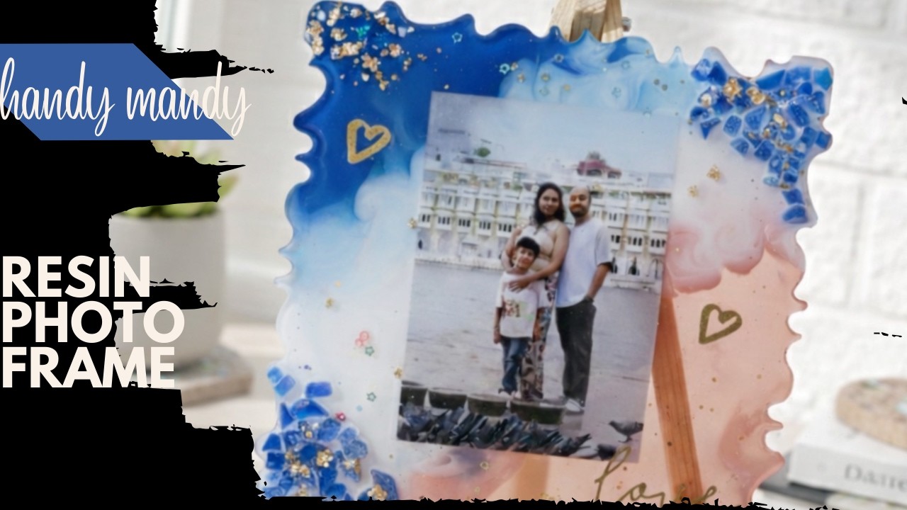 Handy Mandy Personalised Resin Frame for Couples, Parents & Friends