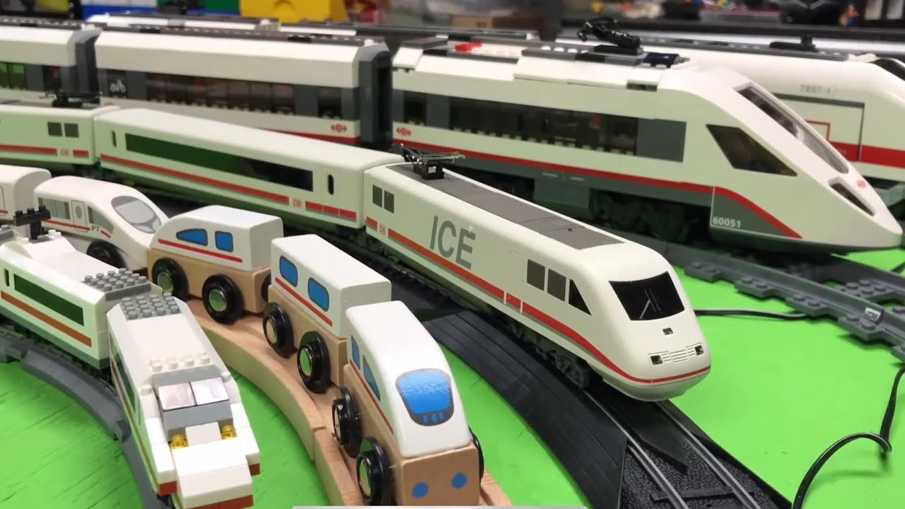 Amazing German ICE Train Collection! LEGO, HO Scale, N Scale, Wooden
