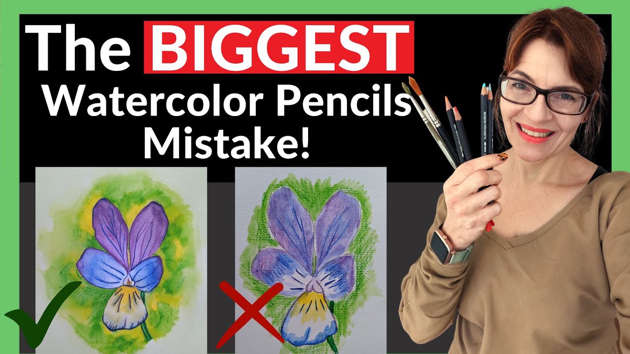 The Biggest Watercolor Pencils Mistake! (Change this ONE thing to transform your results)