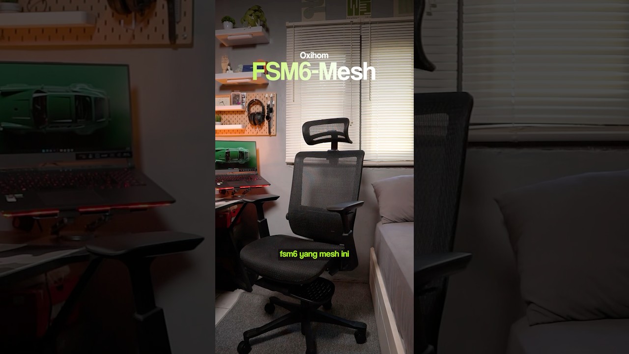 kursi pilihan gw jatuh kepada Oxihom FSM6! #setup #desksetup #kursikerja #kursi #ergonomics