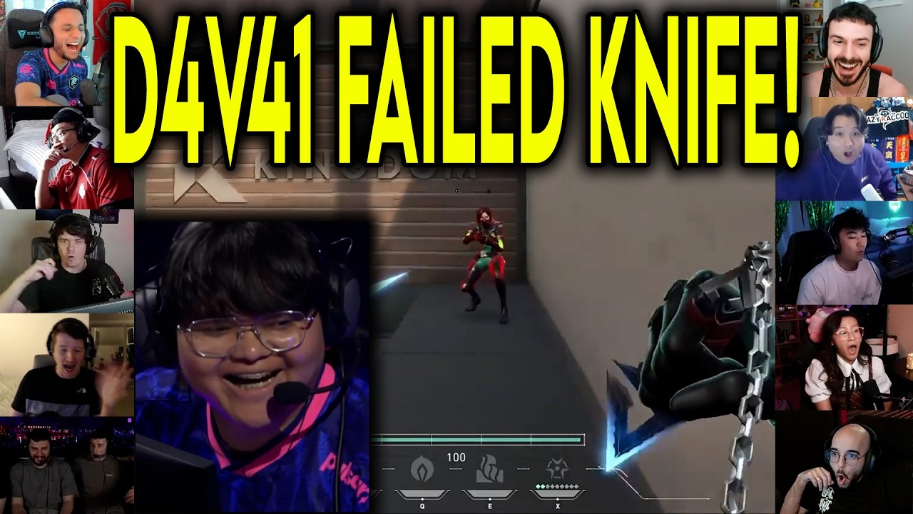 Valorant Streamers React To PRX D4v41 FAILED KNIFE Against AG In Masters Santiago