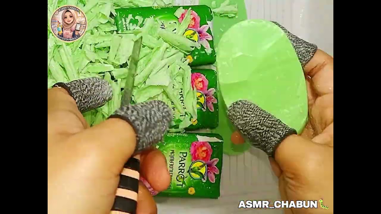 ASMR🤍| CUTTING PARRROT 💚