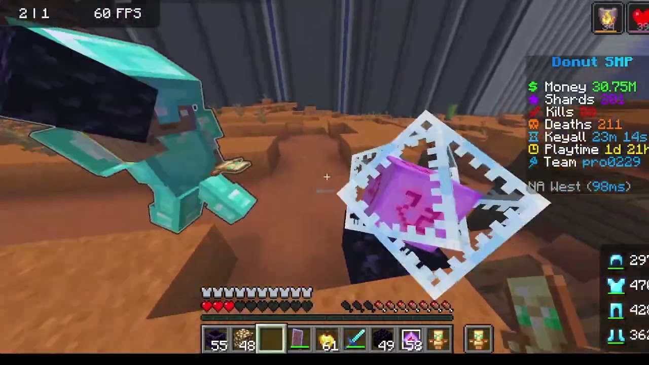 donutsmp doing duels w video