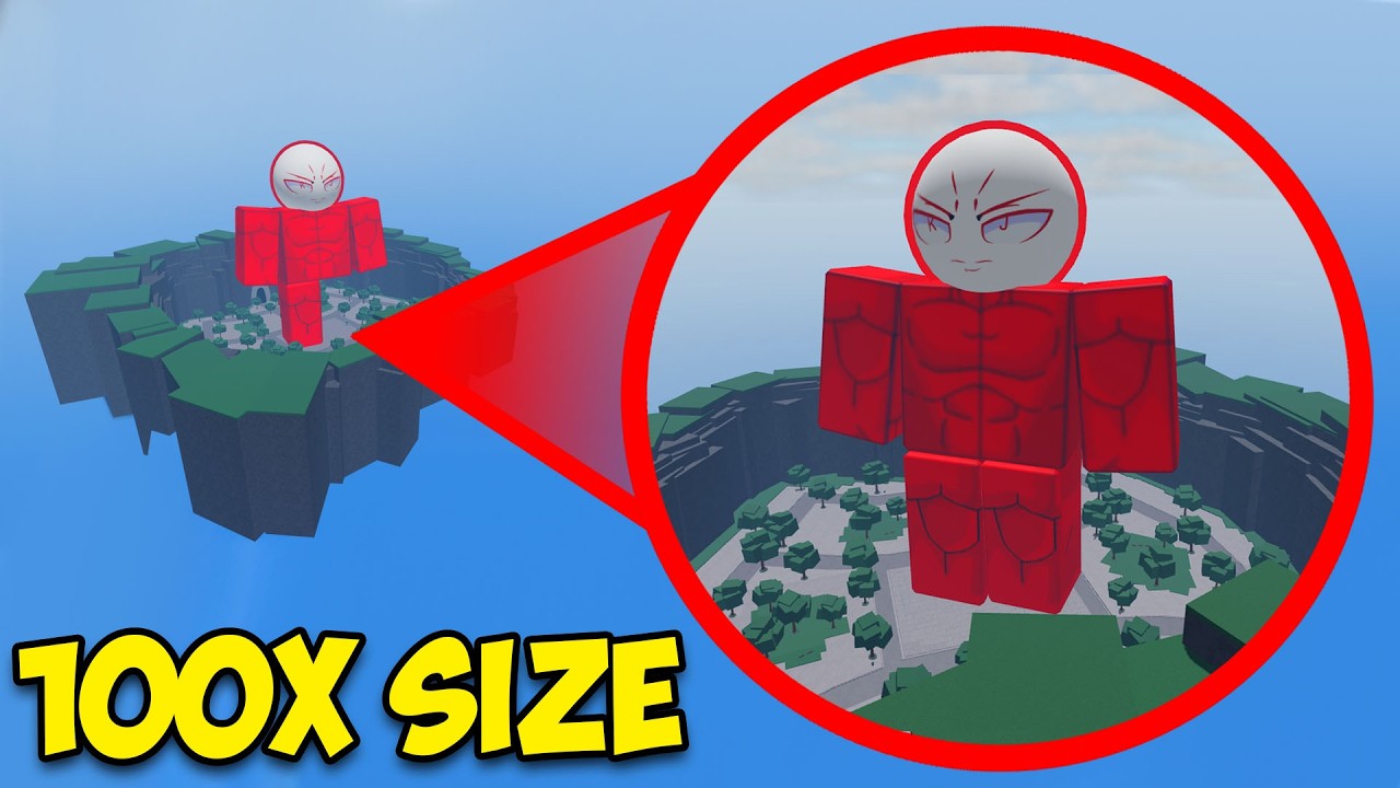 I Used EVERY MOVE at 100x Size in The Strongest Battlegrounds