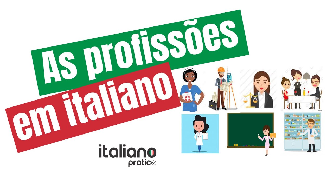 As profissões em italiano
