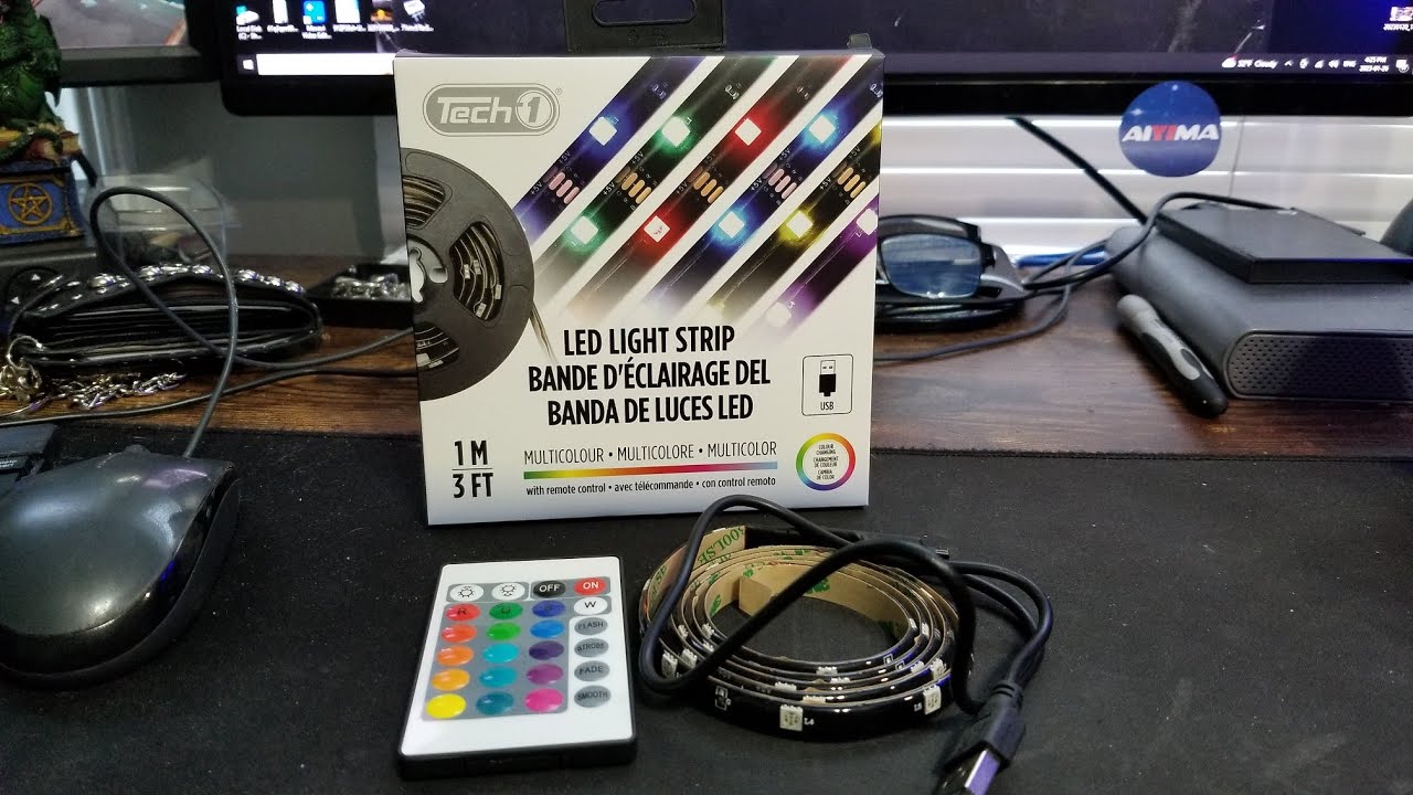 Dollarama led light strip with remote*overview*